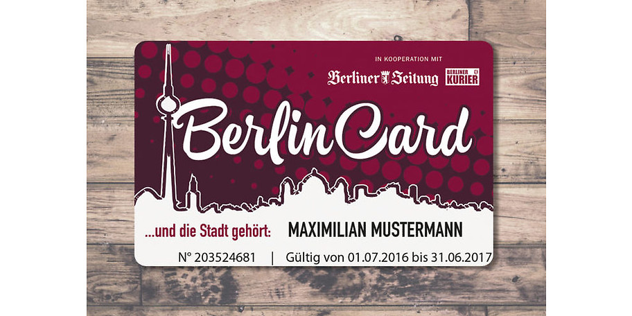 Gutschein - BerlinCard - 25,- € Statt 50,-